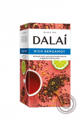 Чай DALAI "Rich Bergamot" черный 25 пакетов