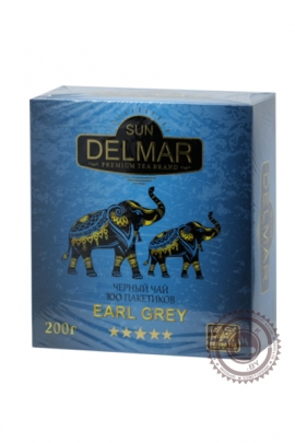 Чай SUN DELMAR "EARL GREY" 100 пакетов