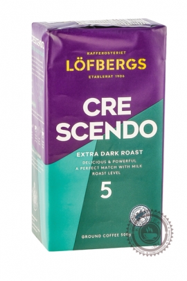 Кофе LOFBERGS LILA "Crescendo №5" (Крещендо) 500г молотый