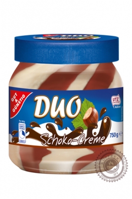 Паста шоколадная-ореховая "Duo Schoko-creme" 750г
