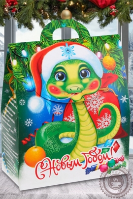 Коробка "Змейка новогодняя"