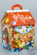 ПОДАРОК НОВОГОДНИЙ "КОНФЕТНЫЙ ДОМИК" 530 гр