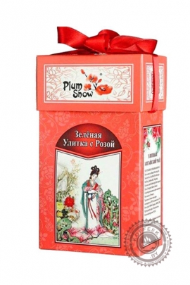 Чай PLUM SNOW "Зеленая улитка с Розой" 100 гр