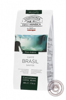 Кофе Compagnia Dell'Arabica Brasil Santos кофе в зернах 500 г