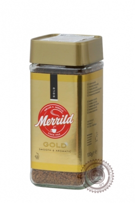 Кофе MERRILD "Gold Smooth&Aromatic" растворимый 100г ст/б
