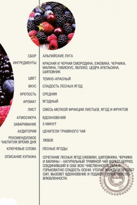 Чай AHMAD "Forest Berries" травяной чай в фольгированных пакетиках, 20 шт