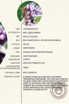Чай AHMAD "Mint Cocktail" травяной чай в фольгированных пакетиках, 20 шт