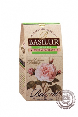 Чай BASILUR "Кремовая фантазия" зелёный 100г