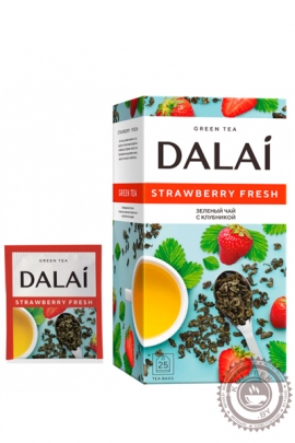 Чай DALAI "Strawberry fresh" зеленый 25 пакетов