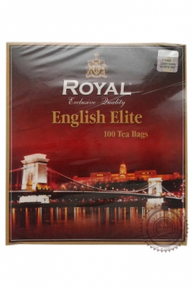 Чай Royal "English Elite" черный и зелёный чай с маслом бергамота 100 пак по 2г