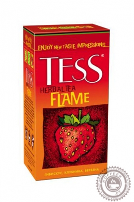 Чай TESS "Flame" (земляника+розовый перец+вербена) 25 пак фруктово-травяной