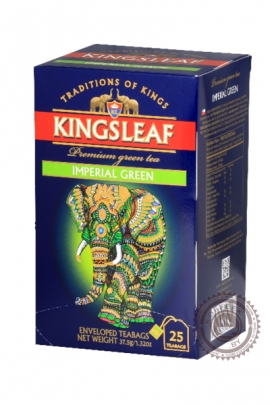 Чай "KINGS LEAF" Императорский зеленый 25 пак