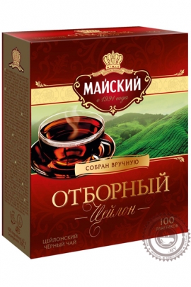 Чай Майский "Отборный" черный в пакетиках, 100 шт