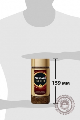 Кофе «Nescafe» Gold 95г растворимый сублимированный с добавлением молотого