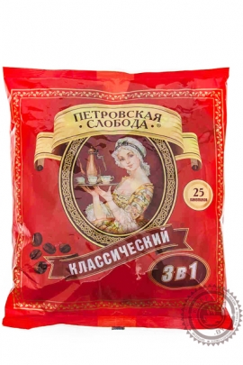 Кофе Петровская Слобода "Классический" растворимый 25 пакетов по 20г