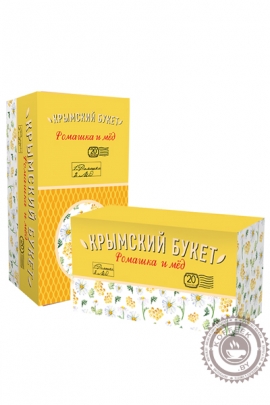 Чайный напиток КРЫМСКИЙ БУКЕТ "Ромашка и мед" 20 пакетов