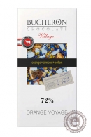 Шоколад "Bucheron" горький 100 гр с апельсино и миндалем