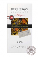Шоколад "Bucheron" горький 100 гр с миндалем, черникой, фисташками