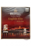 Чай Royal "English Elite" черный и зелёный чай с маслом бергамота 100 пак по 2г