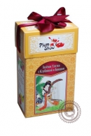 Чай PLUM SNOW "Зеленая улитка с клубникой и бананом" 100г
