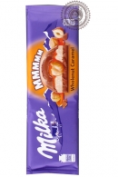 Молочный шоколад "Milka" с цельным фундуком и карамелью 300г