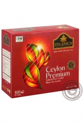 Чай "Zylanica" Ceylon Premiumt Tea черный 100 пакетов